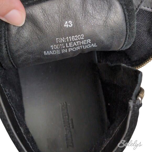 Zadig & Voltaire ZV1747 High Flash Black Suede Leather Sneaker Mens US12 FR43 - Picture 6 of 10